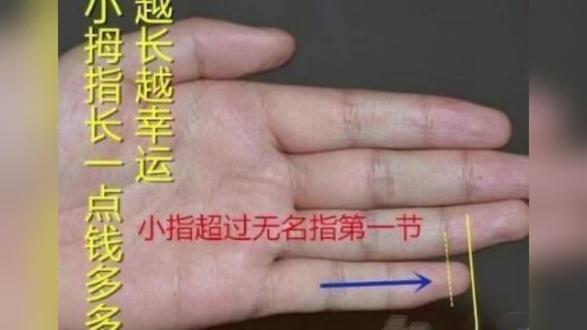 #看手相小母指判断一个人的性格,小母指过短的
人,爱冲动,考虑事情容易急躁,容易在工作中没耐
心,容易半途而废,在老的时候容易操心子女,小母
指长过无名指第三关节的人聪明伶俐,反应快,考
虑事情冷静,有主见,有坚强的意志力,做事坚定能
力强,有才华能力,在事业上有不错的好成就,如果
小母指和无名指一样长,说明这个人很容易自卖自
夸,招摇自己的能力,爱炫耀自己的能力强,说话方
面很骄傲,为人处世容易得罪人……#掌纹的秘密