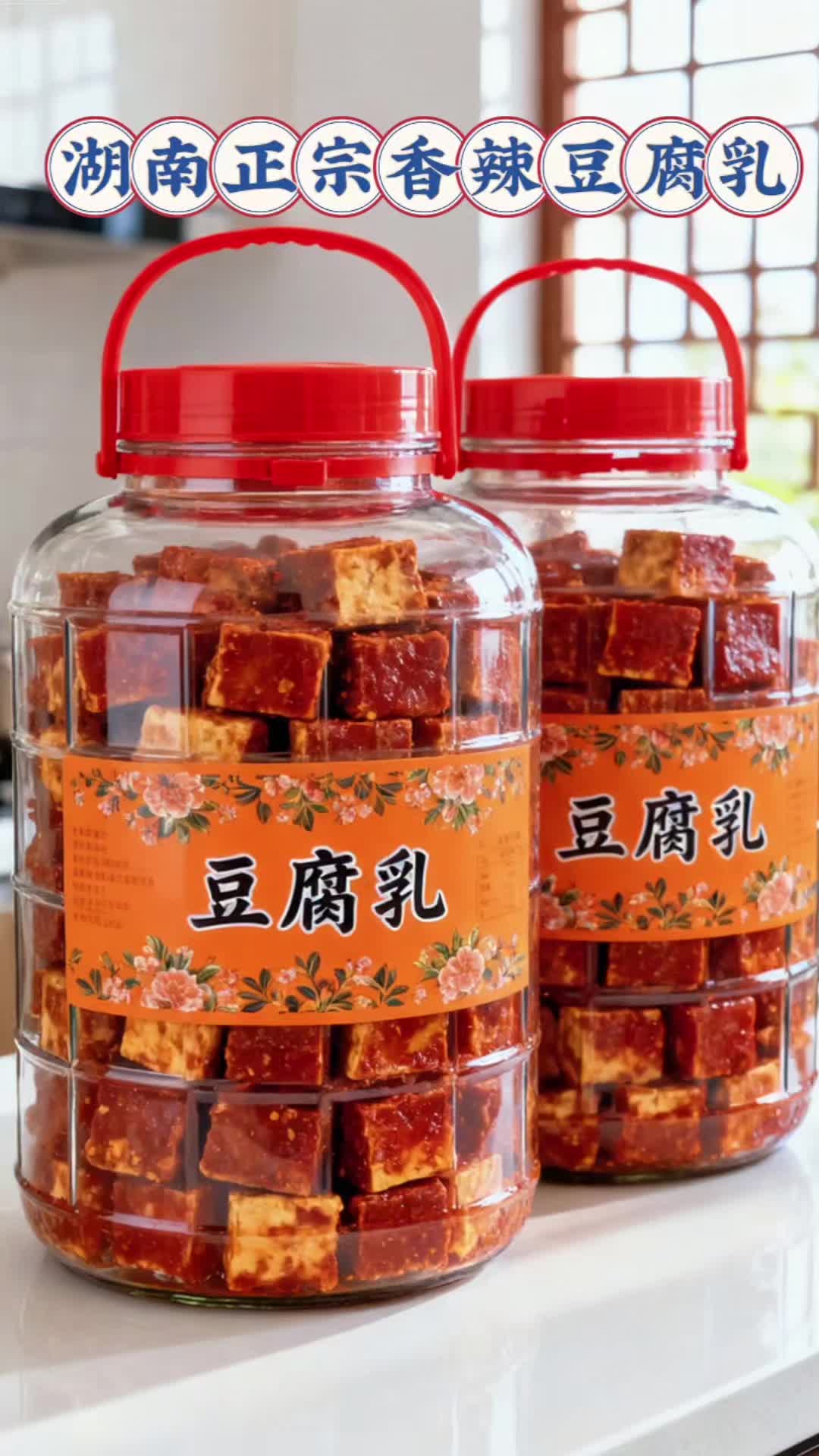 别看它长得红亮亮,吃起来绝了!豆腐块软fufu的,一抿就化在嘴里,辣得鲜香、咸得入味,还带着一丝回甜,完全不齁!配白米饭、拌面条、抹馒头,甚至烤蔬菜蘸着吃,秒变家常菜天花板! ✅ 老坛古法腌制:湖南老师傅手艺,陶坛密封发酵足3个月,豆腐吸饱秘制香料,越嚼越香 ✅ 真材实料够味:精选本地黄豆+小米辣+秘制酱料,无添加防腐剂,吃着放心 ✅ 百搭吃法解锁:早餐配粥、午餐下饭、晚餐佐菜,懒人厨房必备,小白也能做出湘味菜#香辣豆腐乳 #下饭神器 #舌尖上的味道 #超便宜超划算 @抖加🔥上热门🔥dou+🔥热点宝