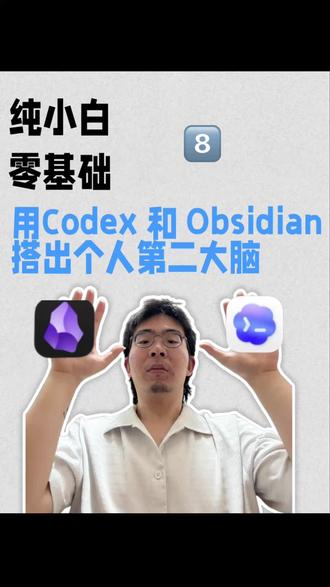 给想搭第二大脑的人一个笨办法#我玩的就是真实 #主打就是一个真实 #二元logistic回归 #obsdian #codex