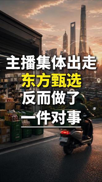 主播集体出走,东方甄选反而做了一件对事儿 #睿和智库 #新东方 #东方甄选 #商业模式 #前置仓