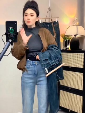 #牛仔裤女款爆款2021新款 #每日分享 #百搭神裤 #好物推荐🔥 #梨形身材穿搭