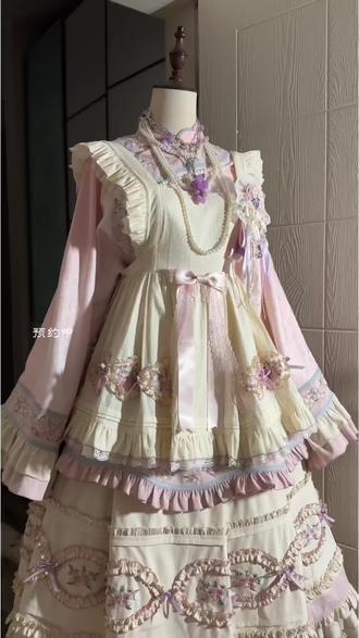 朝花夕拾🌷人台细节展示~ #朝花夕拾op #中华风lolita #lolita #lo裙 #lo裙安利