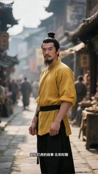 #ai视频生成 武松打虎的故事