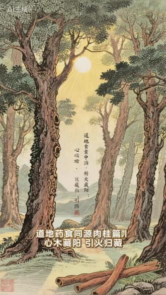 道地药食同源之肉桂篇——美食的香辛#药食同源中药材 #药食同源吃出健康 #中式养生 #香料