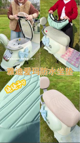 电动摩托车甄狮坐垫套,雅迪爱玛专用,防水耐用,四季皆适宜。 #座套安装 #电动车 #电动车座椅套 #电动出行 #支持国货