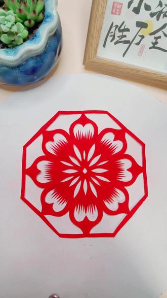 好看又好学的剪纸窗花!#剪纸 #简单剪纸 #剪纸窗花 #非文化遗产
