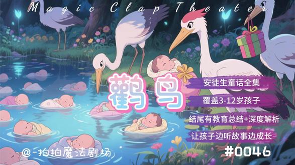 第46期《鹳鸟》安徒生童话 第46期《鹳鸟》安徒生童话
故事结尾有文章的深度解析还帮家长做了教育性总结,让孩子边听故事边成长,培养孩子的行为规范和正确的三观
这是安徒生创作于1839年的童话《鹳鸟》,灵感源自北欧人对鹳鸟的真实喜爱与民间传说。在北欧,鹳鸟夏天从尼罗河畔飞来筑巢生子,是人们生活中亲切的“屋顶邻居”,也承载着送婴儿、报春天的神话想象。安徒生却在这温情图景上加入了讽刺与寓言的笔调。他描绘了一群努力学飞的小鹳鸟,也描绘了地面上一群唱着残忍童谣的孩子,借此对人类的冷漠与恶意做出批评。在故事中,那些调皮的孩子得意时讥笑生命,冬天一来却只能躲在屋里瑟缩;而小鹳们凭着勤奋与纪律飞向温暖的远方,还决定将最美的礼物——新生命,送给心地善良的彼得。这是一个关于飞行的童话,更是一个关于尊重、成长与因果的隐喻。安徒生用鹳鸟的嘴,说出了他对善恶轮回的温柔告诫:飞得高,先要心地好。
听经典童话原著就来拍拍魔法剧场,这里没有喧闹的动画,也不讲空洞的大道理,只有温暖的声音、完整的故事,还有一个真正懂孩子的陪伴者,带孩子走进经典儿童文学。#睡前故事 #儿童故事 #亲子故事 #成长故事 #爸爸讲故事