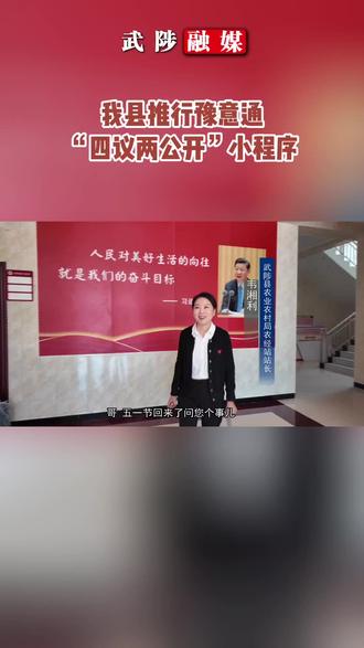 我县推行豫意通 “四议两公开”小程序