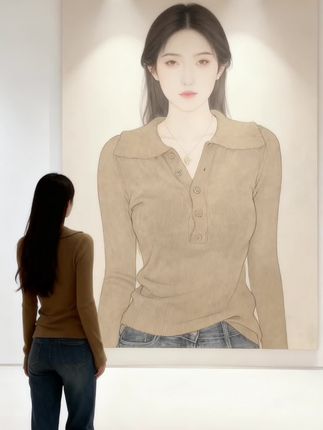 2025秋冬设计感翻领套头百搭显瘦针织衫女LK2507236 #针织衫 #气质范 #时髦精  #这也太好看了 #内搭外穿都好看 @DOU+小助手