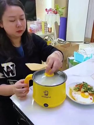 这个多功能小电锅现在每天都要用,煎炒烹炸涮煮顿样样行#小电锅#多功能一体电煮锅