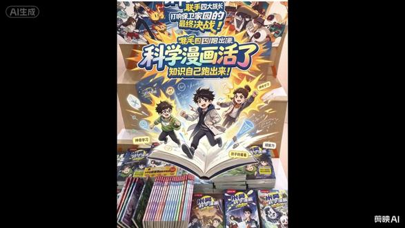 米吴科学漫画好玩又涨知识,趣味漫画解锁快来直播间抢购吧!!! #米吴科学漫画全套 #米吴科学实验求真系列