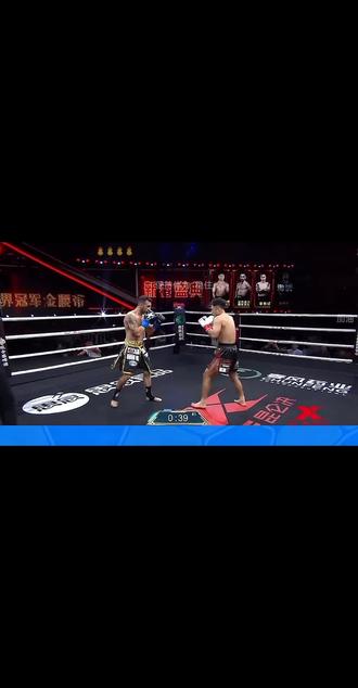 萨力曼Vs安杰洛斯的比赛回放..#萨力曼KO对手 #昆仑决 #萨力曼