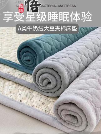 #好物推荐🔥 牛奶绒加厚软垫防滑家用保护床褥子单人宿舍床褥子铺底#加厚牛奶绒垫 #床垫