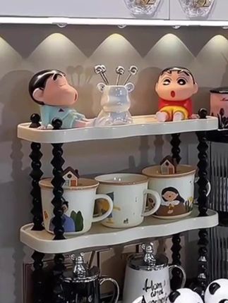 #黄子韬推荐 杯架家用餐桌高级感双层水杯架子客厅桌面茶杯玻璃杯咖啡杯轻奢 #杯架 #杯子收纳 #收纳架