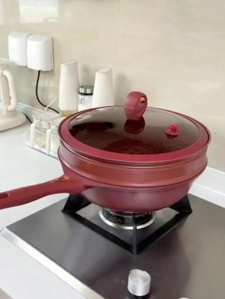 紫砂不粘炒菜锅#紫砂微压不粘锅 #多功能炒锅#紫砂不粘炒菜锅#厨房好物