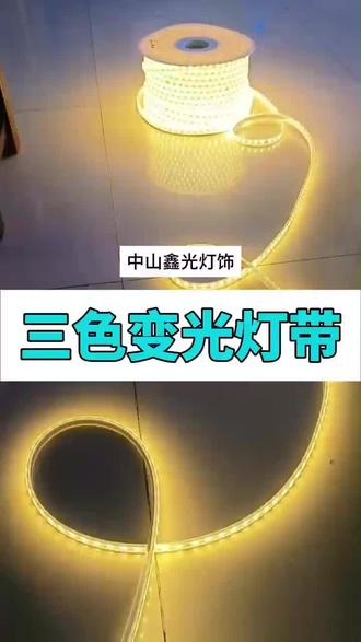户外高压220伏三色变光灯带(暖蓝紫+白中暖),预算低的也可平替洗墙灯哈,1米1个裁切口,安装简单方便