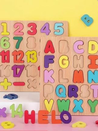 幼儿童数字字母抓板木制拼图早教宝宝益智玩具3-6岁开发大脑玩具#益智玩具 #启蒙早教 #动手动脑 #玩具 #好物推荐