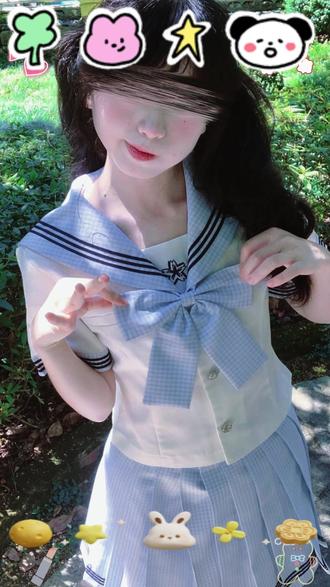 适合夏天的水手服我终于找到了!! #jk #水手服 #jk穿搭 #jk日常 #夏天穿搭
