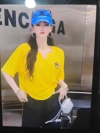 夏季新款竹节棉短袖T恤修身显瘦舒适街舞爵士舞广场舞队服团体服#舞蹈服#广场舞服#好物推荐