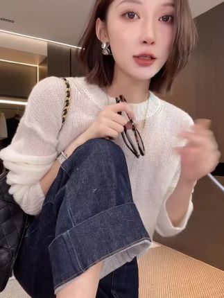 #牛仔裤 通勤居家外出再合适不过了!不会鼓包 不会变形#穿搭