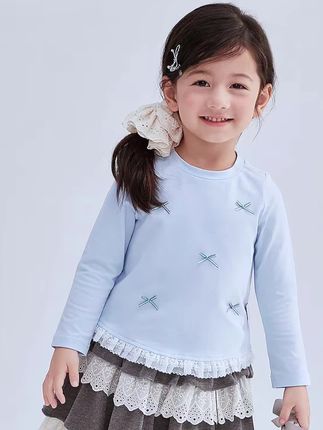 #笛莎 好看又舒服的小T恤,家有女宝的快来捡捡漏,A类纯棉,孩子贴身穿又舒服又放心!#女童长袖t恤 #甜美穿搭 #生女儿就是用来打扮的