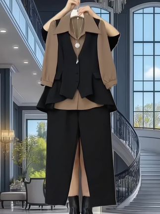 #时尚三件套 #大码女装#遮肉显瘦 #不怕你胖就怕你不时尚 #面料柔软舒适