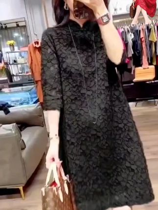 新中式国风旗袍连衣裙#气质穿搭#穿出自信穿出美丽