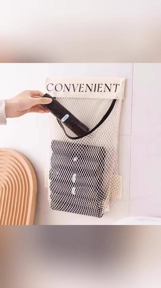 【抢!3·9三个装】厨房垃圾袋收纳壁挂式袋子装塑料袋收纳魔术贴网兜#厨房收纳 #垃圾袋收纳 #壁挂式网兜 #魔术贴设计 #家居必备