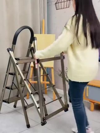 #多功能落地家两用晾衣梯#阳台晾晒被子防滑梯子#耐用登高可折叠衣架#多功能晾衣架 #折叠晾衣架