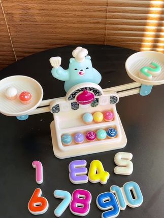 这套数字天平玩具真的很不错,不仅可以玩还可以学习数字,小朋友很喜欢!#数字玩具 #儿童玩具 #数字天平