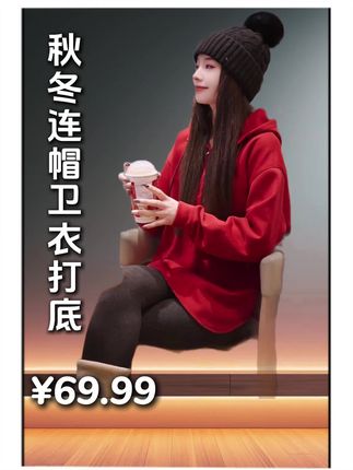 设计感半拉链时尚百搭连帽卫衣女冬季新款欧韩穿搭宽松不规则上衣#遮肉显瘦 #连帽卫衣 #秋冬打底 #秋冬卫衣 #连帽卫衣