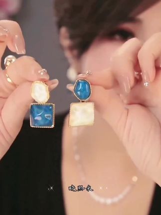 法式小众耳钉#耳饰 #耳钉 #小众设计感 #分享 #穿搭