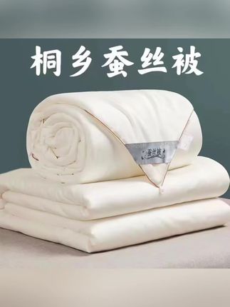 正宗高档纯手工蚕丝被100桑蚕丝加厚保暖秋冬被二合一被子母被芯 #被芯 #被芯推荐 #二合一子母被 #子母被 #家纺床上用品