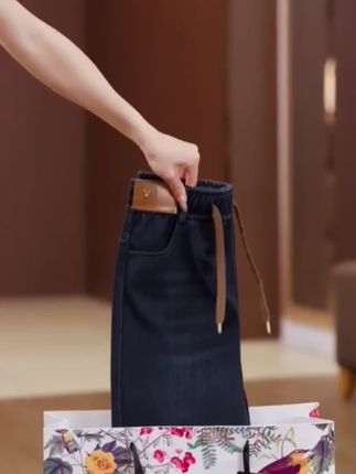 #秋季妈妈牛仔裤,#垂感新款,#质感百搭舒适牛仔裤