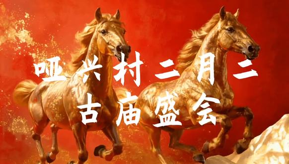 哑柏镇哑兴村二月二古庙会非遗社火、青器焰光盛况记实#家乡古庙会#非物质文化遗产#哑兴社火#青器焰光