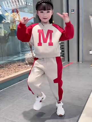 #生女儿就是用来打扮的#女童套装 女童洋气套装
