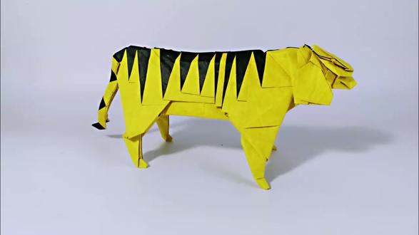 教你折纸小松英夫老虎3 #手工折纸