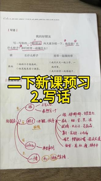🔥🔥🔥二下语文新课预习《语文园地二》(写话),家长们孩子们快来点赞收藏吧,一起学起来,冲冲冲!!!
#小学语文 #二下语文 #知识分享 #学习方法 #被逼疯的家长