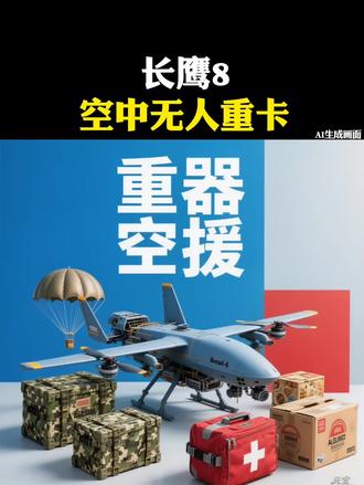 长鹰8:空中无人重卡 #科普 #军事科普 #武器装备 #无人机