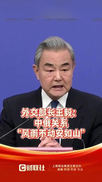王毅:中俄关系“风雨不动安如山”