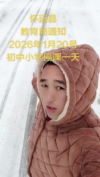 怀远县教育局通知:由于冰冻雨雪天气,初中和小学停课一天