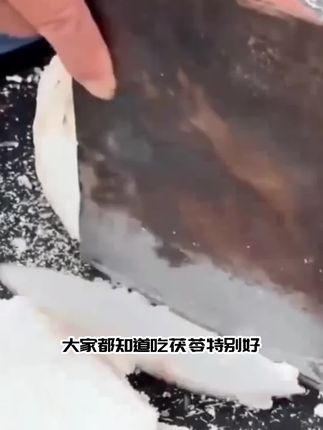生切茯苓才管用啊,那种茯苓丁水太深还没什么药气#茯苓片 #生切茯苓 #茯苓 #药食同源