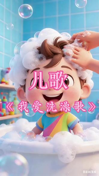 儿歌第83集:《我爱洗澡歌》爱卫生的小宝宝人人爱,愉快来洗澡#儿歌多多#启蒙早教儿歌 #儿歌动画 #原创动画 #创作合伙人