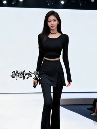 #气质穿搭 #显高显瘦显腿长 #喇叭裤   #不挑年龄不挑身材 #秋季日常实用穿搭思路分享