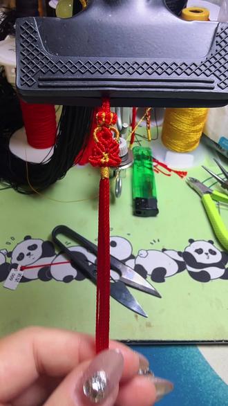 最近爆火的小佛公,#纯手工编绳