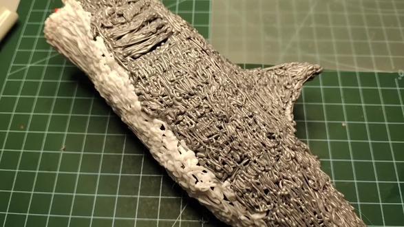 3d打印笔一镜到底手工制作大白鲨 #手工模型 #diy模型制作 #diy动手操作 #鲨鱼模型 #diy创意手工模型