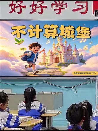数学不计算城堡,解数学题,数学游戏北师大版三年级数学 不计算城堡 怎么上更有趣?
ppt课件、教案、逐字稿、学习单#三年级数学#北师大版三年级数学 #不计算城堡 #优质课#不一样的课件