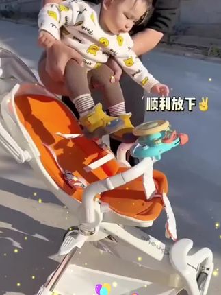 宝宝不坐婴儿车怎么办? #儿童玩具 #儿童益智 #方向盘玩具 #溜娃神器 #婴儿推车