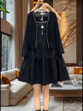 #大码女装110到220斤#不怕你胖就怕你不时尚#谁穿谁好看#夏季装新款#遮肚子藏肉穿出高级感