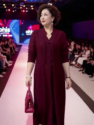 阔太太女装喜婆婆喜妈妈婚宴装平时也可以穿#洋气上档次
